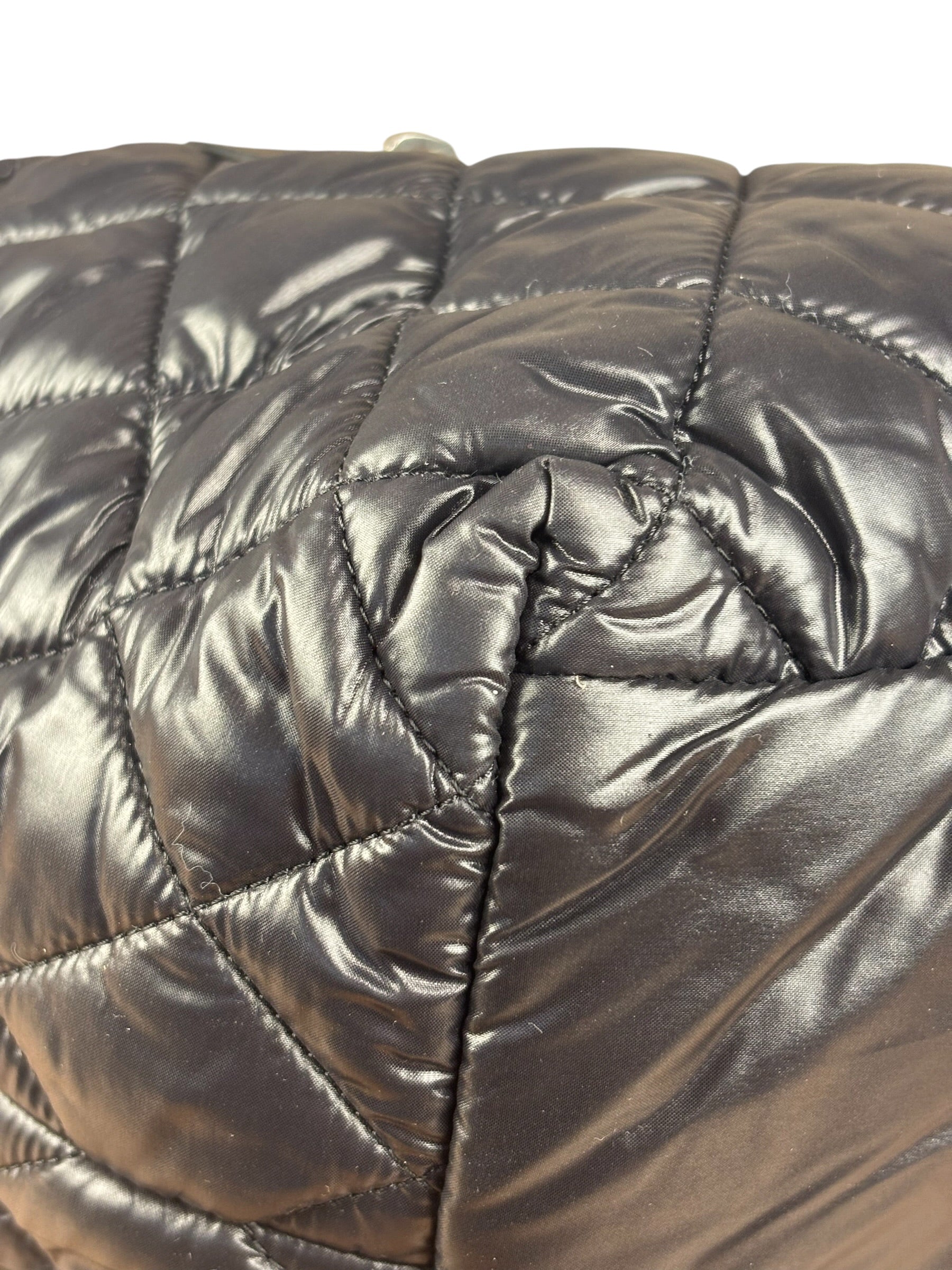 Chanel Black Quilted Nylon Coco Cocoon Puffer Tote Bag 2011