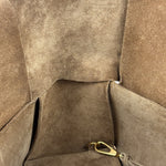 Bottega Veneta Brown Suede Maxi Intrecciato Arco Tote