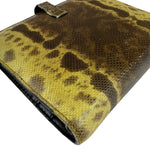Gucci Yellow/Brown Snakeskin Agenda Cover
