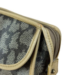 Yves Saint Lauren Vintage Gray Giraffe Printed Leather Clutch