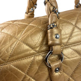Chanel Gold Quilted Lambskin Lady Braid Flap Bag 2005