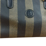 Fendi Vintage Pequin Stripped Mini Boston Bag