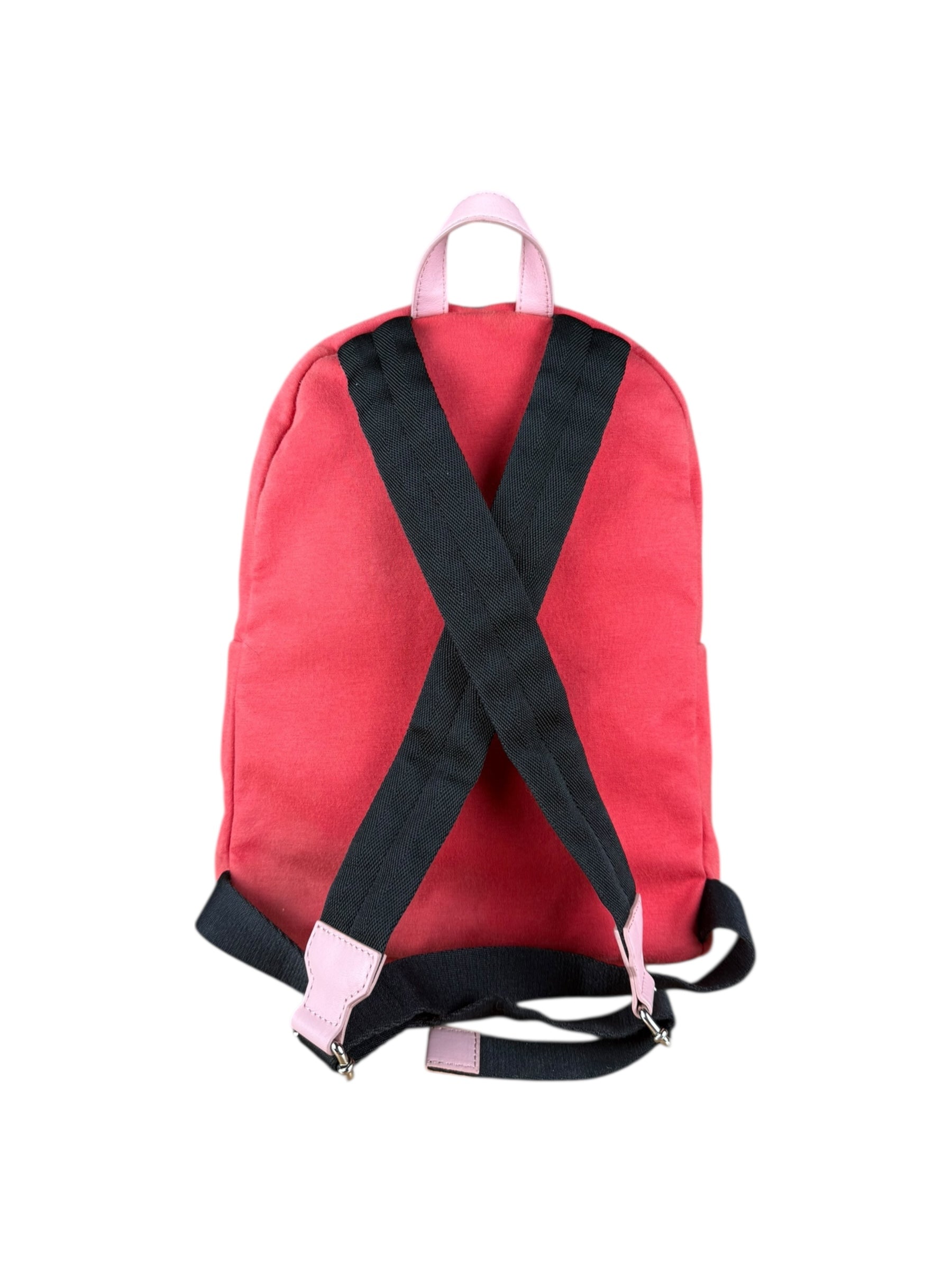 Fendi Red Patch Cloth Mini Backpack