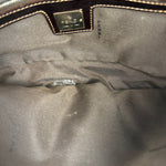 Fendi Leather-Trimmed Beaded Baguette Light Pink