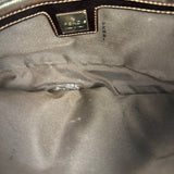 Fendi Leather-Trimmed Beaded Baguette Light Pink