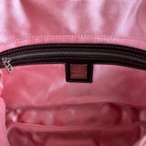 Fendi Canvas Baguette Dark Brown Beaded