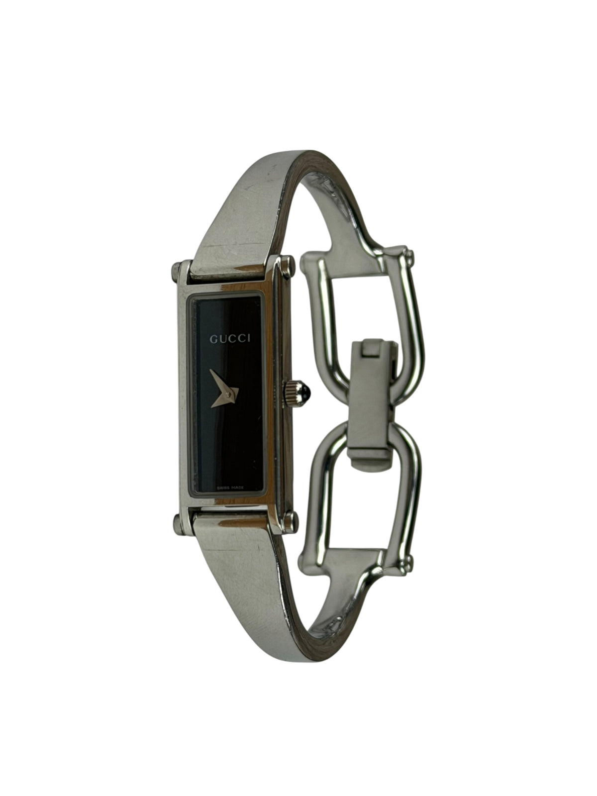 Gucci 1500L Black Dial Bangle Band
