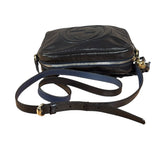 Gucci Glossy Grey Patent Leather Soho Disco Crossbody Bag