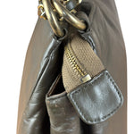 Chanel CC Grey Leather Chain Hobo Bag '89-'91