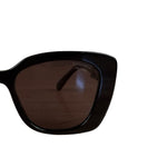 Chanel Rhinestone Logo Square Sunglasses