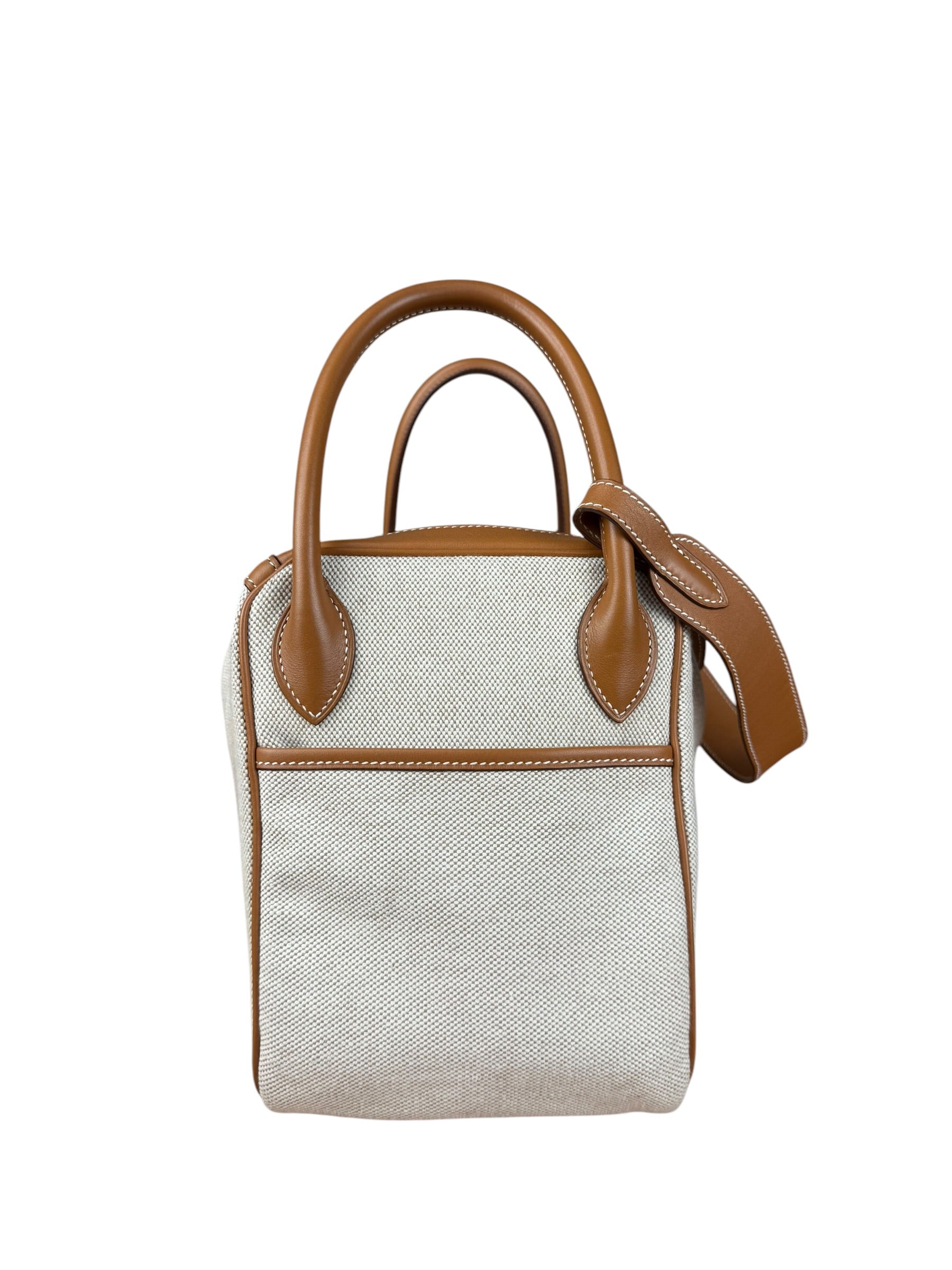 Hermes Toile Swift Canvas/Leather Lindy 30 Beige/Brown 2007