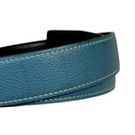 Hermes Blue/Black Leather Reversible H Belt
