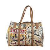 Prada Vintage Limited Edition Venetian Scene Canvas Tote Bag