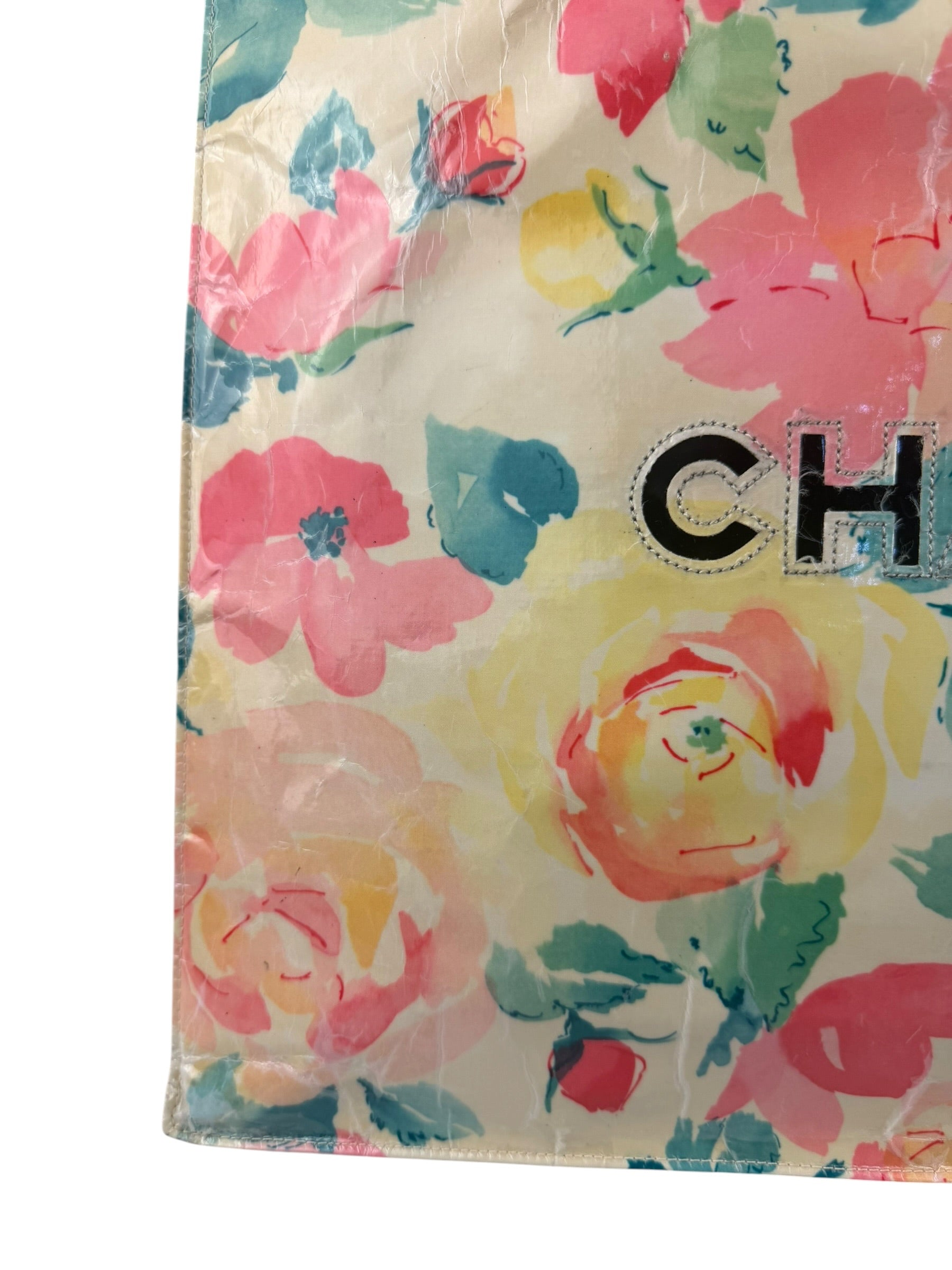 Chanel Floral Print CC Vinyl Tote 1994
