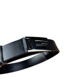 Gucci Black Leather G Buckle Belt