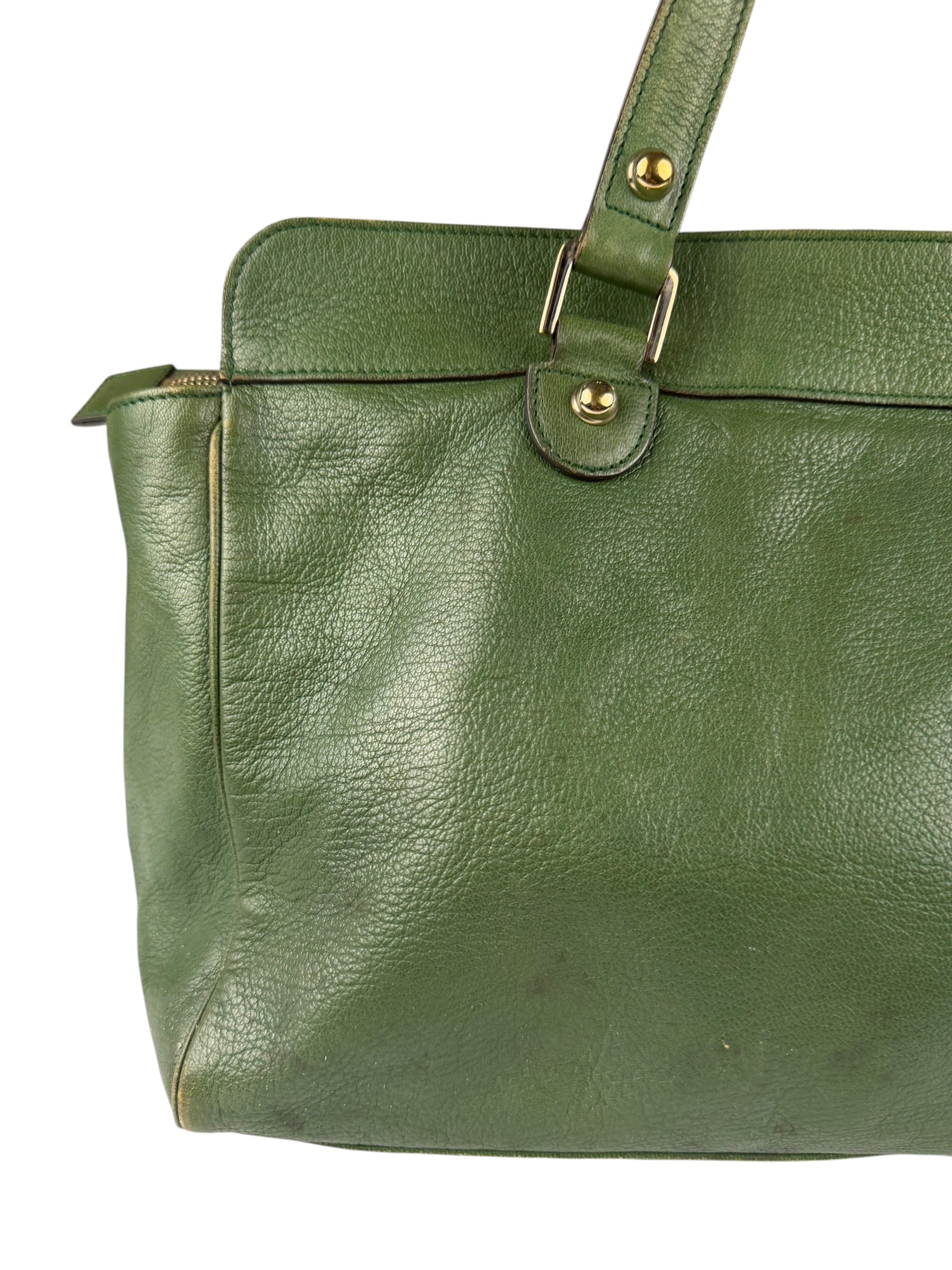 Gucci Green Leather Blondie Shoulder Bag