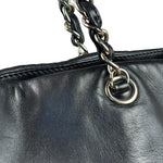 Chanel Black Leather CC Mirrored Mosaic Chain Tote 2008