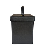 Chanel Black Caviar Leather Vanity Train Case 1995