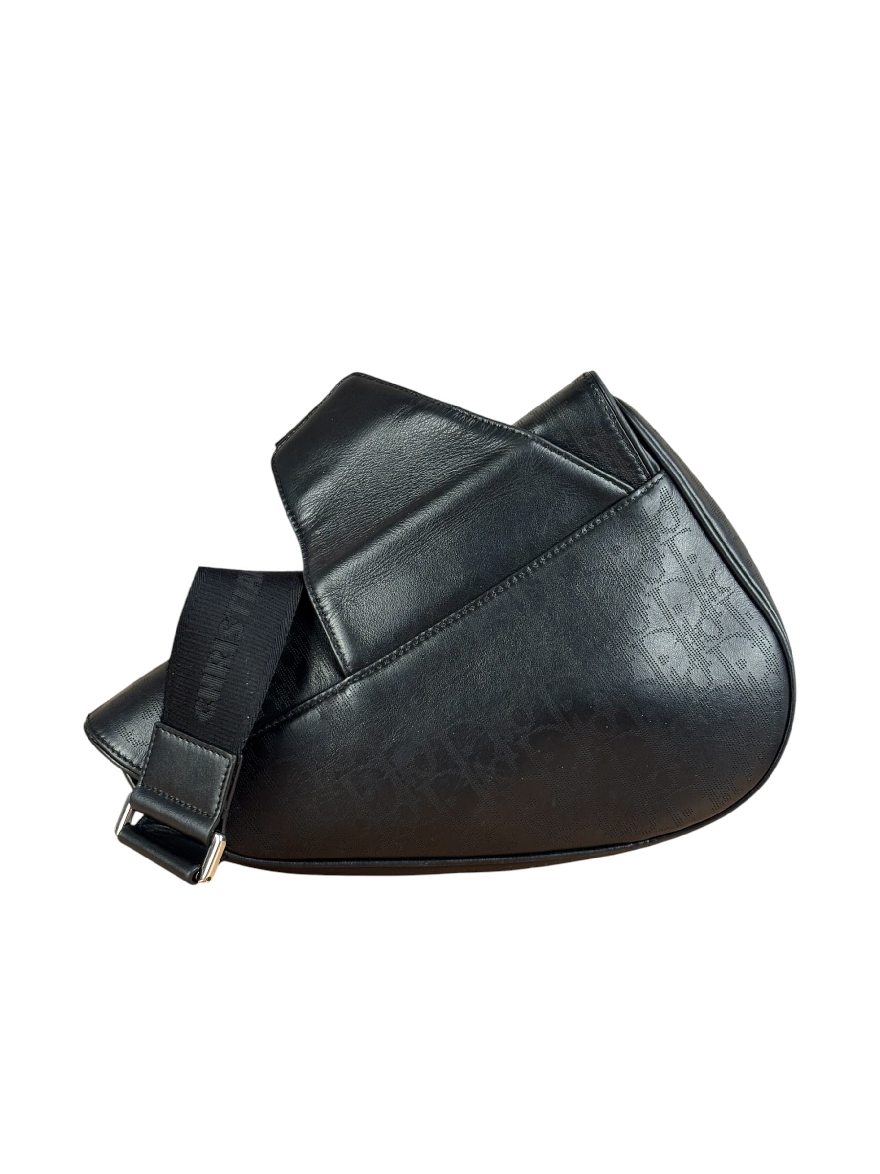 Christian Dior Black Calfskin Galaxy Saddle Messenger Bag