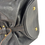 Louis Vuitton Black Calfskin Mahina XL Hobo Bag