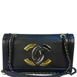 Chanel Grey Lambskin Antico Flap Bag 2017