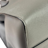 Prada Grey Saffiano Leather Two-Way Tote