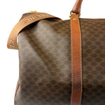 Celine Vintage Macadam Print Boston Bag
