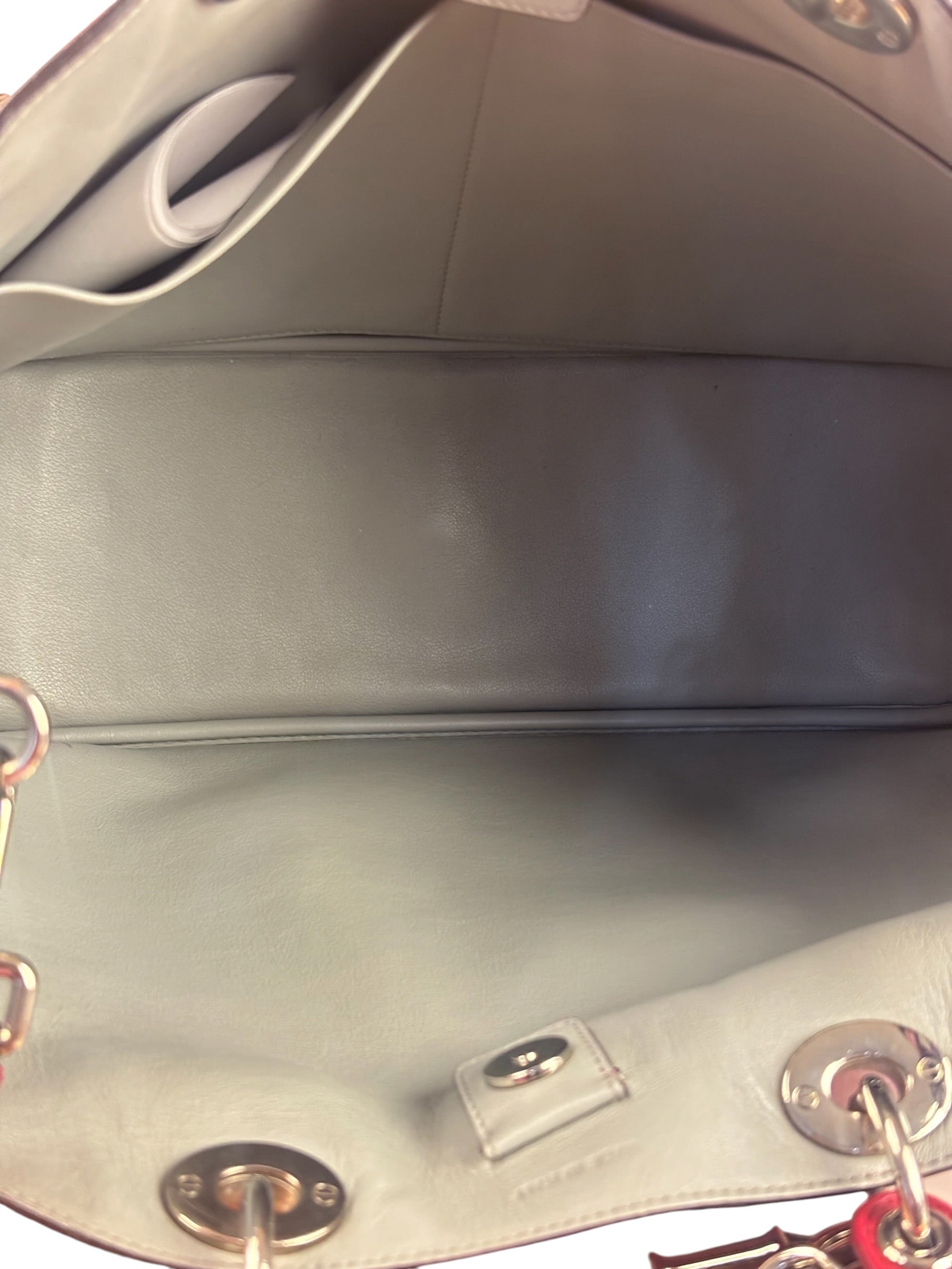Christian Dior Red Leather Diorissimo Tote