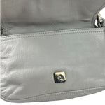 Fendi White Leather Baguette