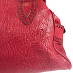 Fendi Red Grained Leather Etniko Shoulder Bag