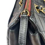 Chanel Vintage Black Quilted Lambskin Shoulder Bag 2010