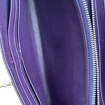 Christian Dior Purple Leather Diorama Wallet on Chain Bag