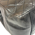 Chanel Black Quilted Lambskin CC Timeless Shopping Tote Late 90s