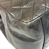 Chanel Black Quilted Lambskin CC Timeless Shopping Tote Late 90s