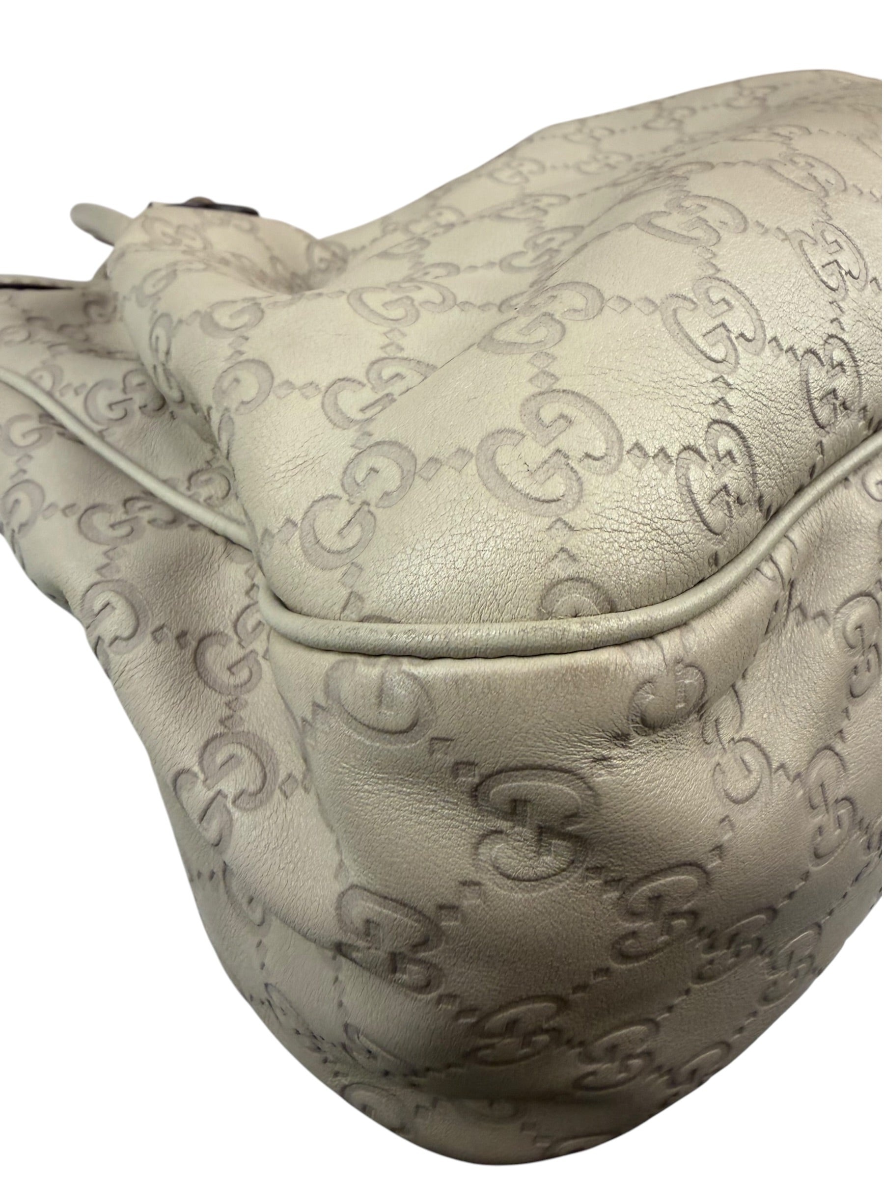 Gucci Beige Guccissima Medium Sukey Shoulder Tote