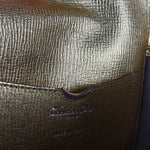 Christian Dior Diorever Gold Leather Clutch Bag