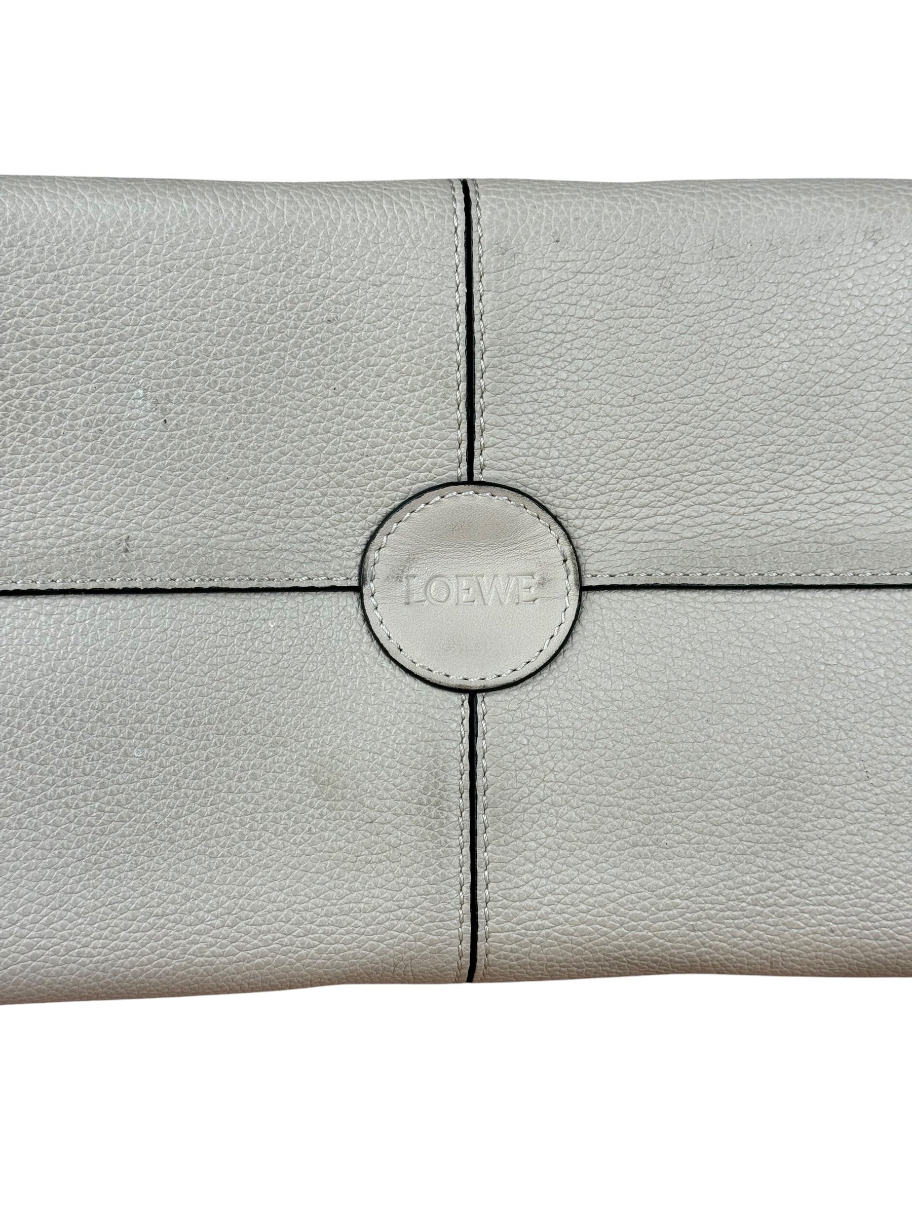 Loewe Beige Pebbled Leather Cushion Tote