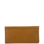 Kenzo Brown Leather Bi-Fold Long Wallet
