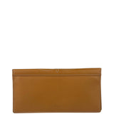 Kenzo Brown Leather Bi-Fold Long Wallet