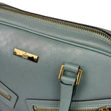 Gucci Blue Leather Micro GG Bowler Bag