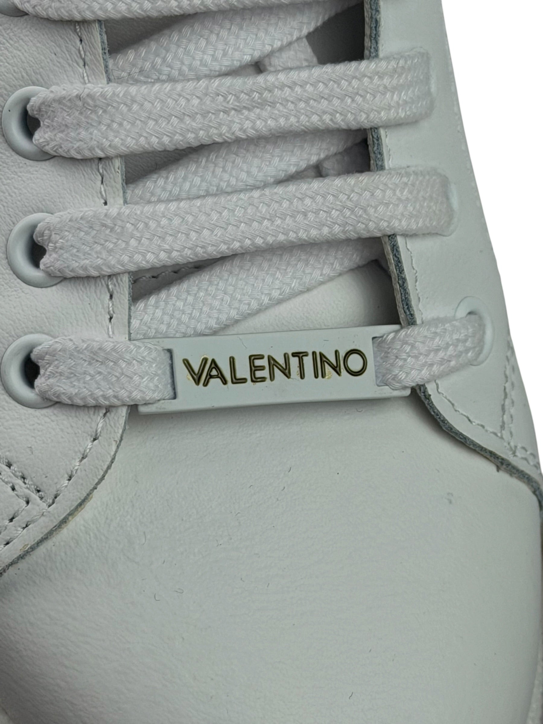Valentino White Mabel High Top Sneaker