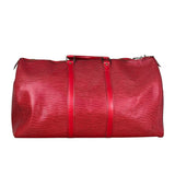 Louis Vuitton Red Epi Keepall Duffel Hand Bag