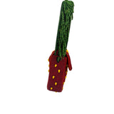 STAUD Strawberry Red Tommy Beaded Bag