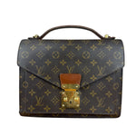 Louis Vuitton Monogram Monceau Lock Shoulder Bag