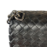 Bottega Veneta Black Intrecciato Shoulder Bag