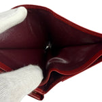 Givenchy Vintage Red Leather Trifold Wallet