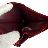 Givenchy Vintage Red Leather Trifold Wallet