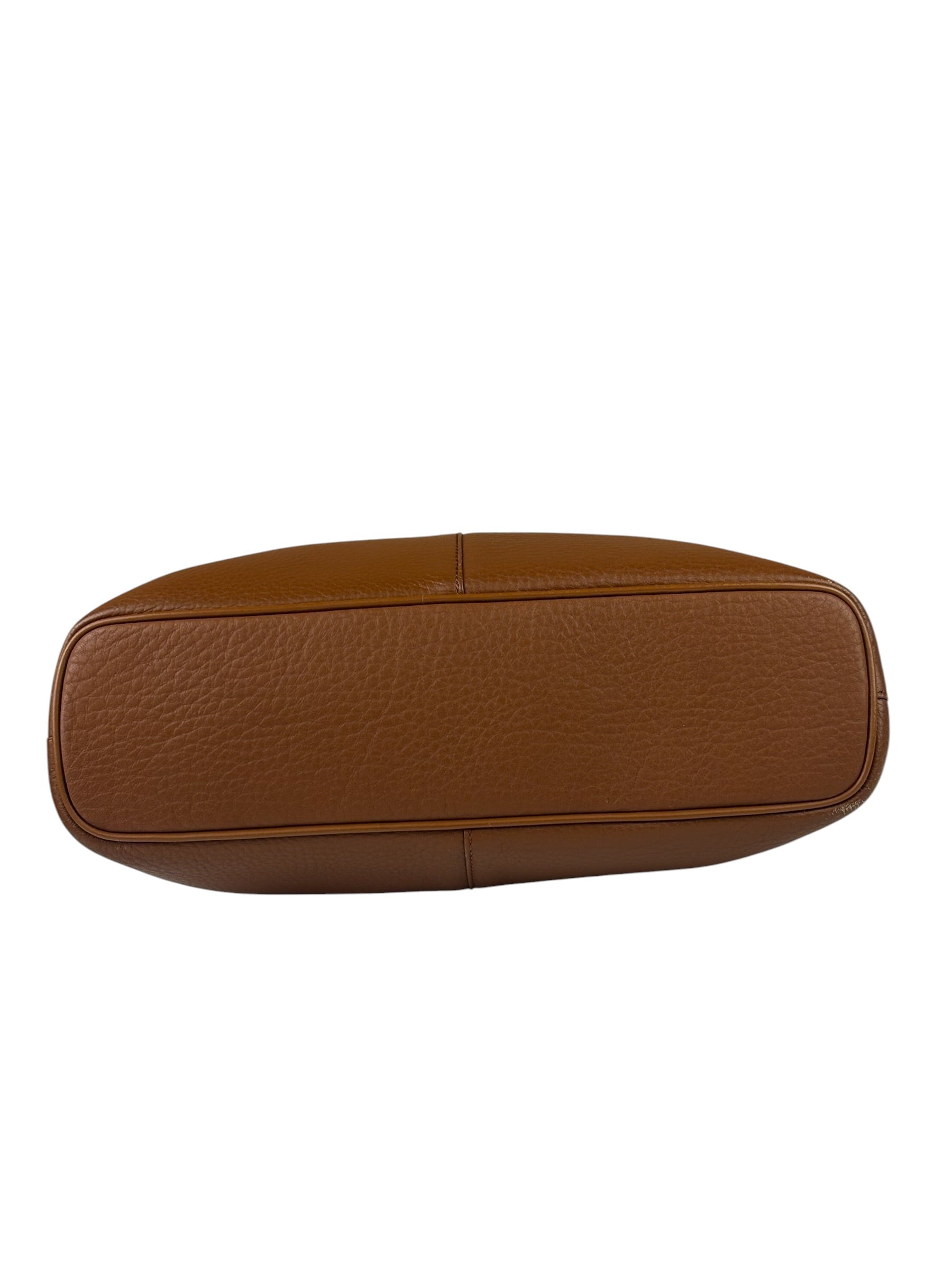 Burberry Vintage Tan Brown Leather Chestnut Shoulder Bag