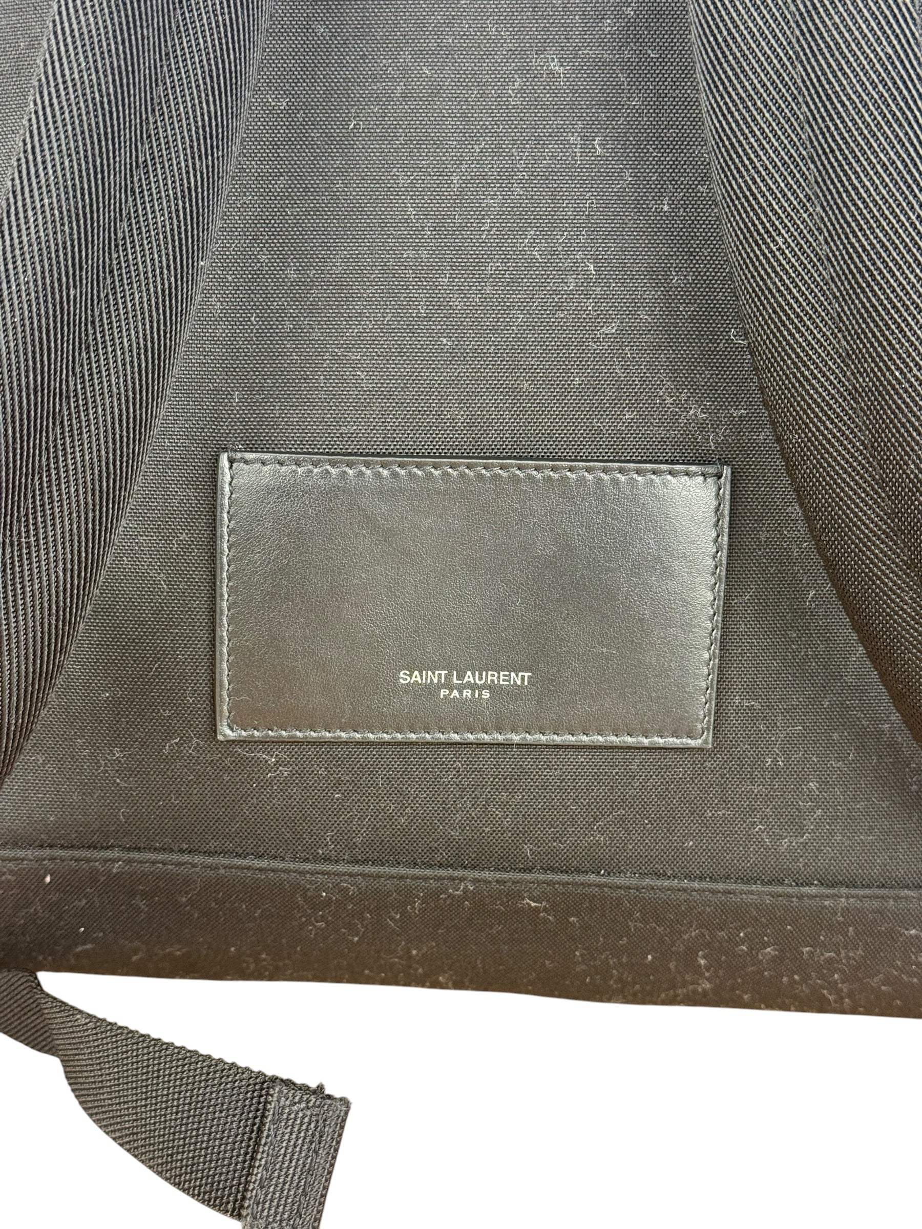 Saint Laurent Black S Canvas Backpack
