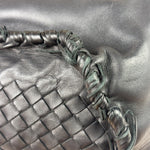 Bottega Veneta Black Intrecciato Fringe Shoulder Bag